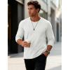 imageMAGCOMSEN Mens Long Sleeve Tee Shirts Lightweight Moisture Wicking Casual Comfort Crewneck Plain Long Sleeve ShirtsWhite