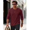 imageMAGCOMSEN Mens Long Sleeve Tee Shirts Lightweight Moisture Wicking Casual Comfort Crewneck Plain Long Sleeve ShirtsWinered