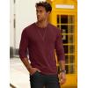 imageMAGCOMSEN Mens Long Sleeve Tee Shirts Lightweight Moisture Wicking Casual Comfort Crewneck Plain Long Sleeve ShirtsWinered