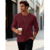 imageMAGCOMSEN Mens Long Sleeve Tee Shirts Lightweight Moisture Wicking Casual Comfort Crewneck Plain Long Sleeve ShirtsWinered