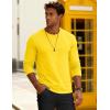 imageMAGCOMSEN Mens Long Sleeve Tee Shirts Lightweight Moisture Wicking Casual Comfort Crewneck Plain Long Sleeve ShirtsYellow