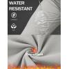 imageMAGCOMSEN Womens Fleece Lined Joggers High Waisted Water Resistant Thermal Winter Hiking Running Sweatpants with PocketsLight Grey