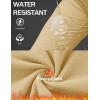 imageMAGCOMSEN Womens Fleece Lined Joggers High Waisted Water Resistant Thermal Winter Hiking Running Sweatpants with PocketsLight Khaki