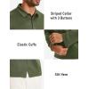 imageMAGCOMSEN Mens Polo Shirts Long Sleeve Golf Shirt Performance Quick Dry Moisture Wicking Casual Collared ShirtsArmy Green