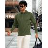 imageMAGCOMSEN Mens Polo Shirts Long Sleeve Golf Shirt Performance Quick Dry Moisture Wicking Casual Collared ShirtsArmy Green