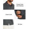 imageMAGCOMSEN Mens Polo Shirts Long Sleeve Golf Shirt Performance Quick Dry Moisture Wicking Casual Collared ShirtsDarkgrey