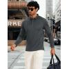 imageMAGCOMSEN Mens Polo Shirts Long Sleeve Golf Shirt Performance Quick Dry Moisture Wicking Casual Collared ShirtsDarkgrey
