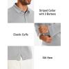 imageMAGCOMSEN Mens Polo Shirts Long Sleeve Golf Shirt Performance Quick Dry Moisture Wicking Casual Collared ShirtsLightgrey
