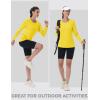 imageMAGCOMSEN SPF Shirts for Women Long Sleeve Quick Dry Lightweight TShirts Athletic Running Hiking Workout TopsYellow