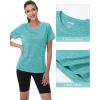 imageMAGCOMSEN Womens Cotton TShirts ShortSleeve Shirts CrewNeck Tops ClassicFit Breathable Casual Summer TeesLight Green
