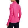 imageMAGCOMSEN Womens Quarter Zip Fleece Pullover Thermal Shirts with Zip Pocket Workout Running Tops Thumb HolesRosered