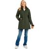 imageMAGCOMSEN Womens Long Winter Quilted Puffer Jackets Lightweight Warm Insulated Coat Waterproof Outwear Parkas with HoodArmy Green