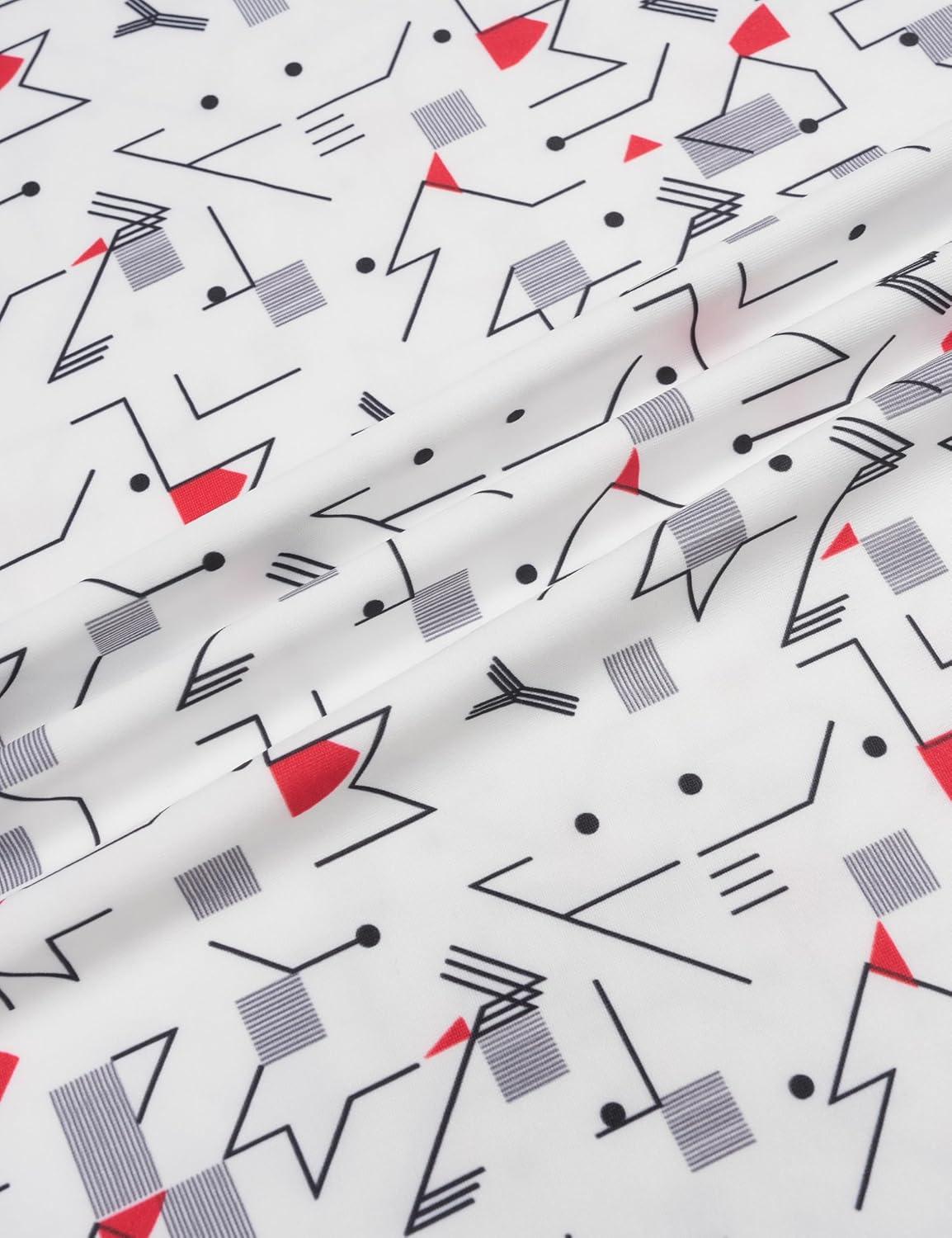 imageMAGCOMSEN Mens Golf Shirt Short Sleeve Dry Fit Moisture Wicking Golf Polos Casual Performance Print Collared Shirt MenLine White