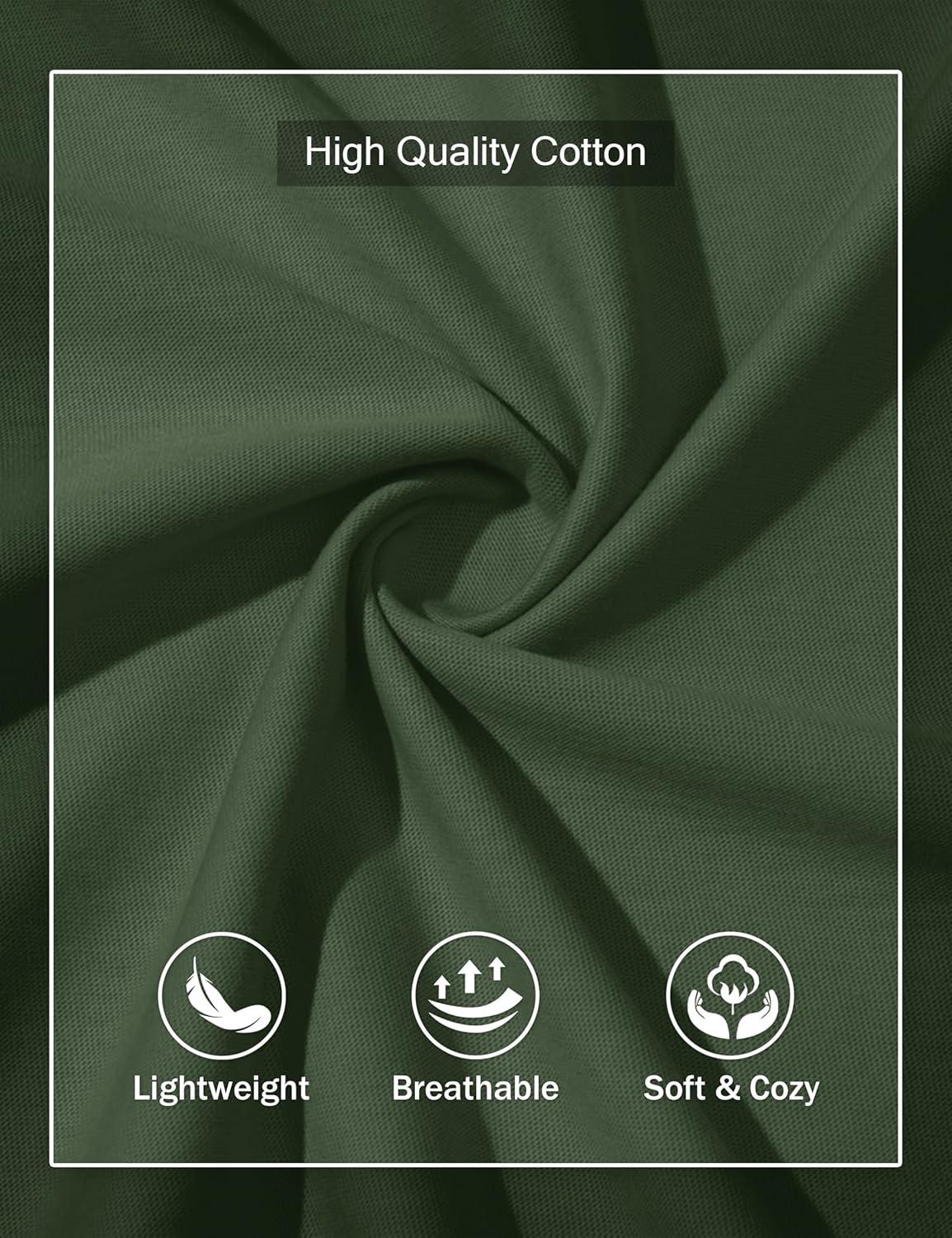 imageMAGCOMSEN Mens Henley Long Sleeve Shirt Cotton Lightweight Tee Shirts Casual Basic Tees with PocketArmy Green