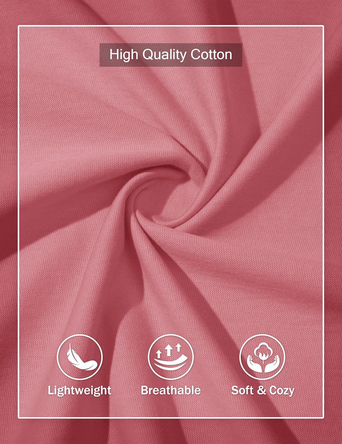 imageMAGCOMSEN Mens Henley Long Sleeve Shirt Cotton Lightweight Tee Shirts Casual Basic Tees with PocketGrey Pink