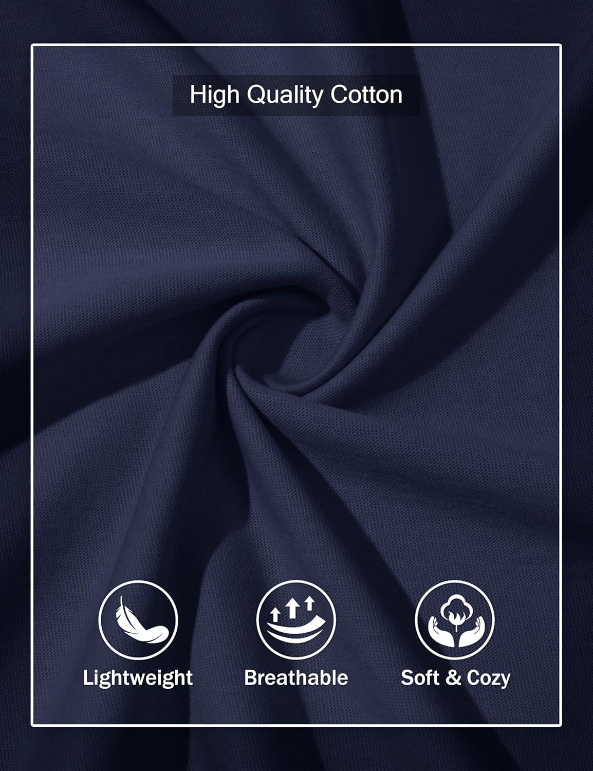 imageMAGCOMSEN Mens Henley Long Sleeve Shirt Cotton Lightweight Tee Shirts Casual Basic Tees with PocketNevy Blue