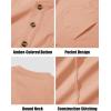 imageMAGCOMSEN Mens Henley Long Sleeve Shirt Cotton Lightweight Tee Shirts Casual Basic Tees with PocketApricot