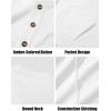 imageMAGCOMSEN Mens Henley Long Sleeve Shirt Cotton Lightweight Tee Shirts Casual Basic Tees with PocketWhite