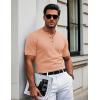 imageMAGCOMSEN Mens Henley Short Sleeve Shirt Cotton Lightweight 3 Button Tops Vintage Casual Summer TShirt Soft FashionApricot