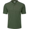 imageMAGCOMSEN Mens Henley Short Sleeve Shirt Cotton Lightweight 3 Button Tops Vintage Casual Summer TShirt Soft FashionArmy Green