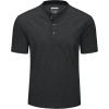 imageMAGCOMSEN Mens Henley Short Sleeve Shirt Cotton Lightweight 3 Button Tops Vintage Casual Summer TShirt Soft FashionBlack Heather
