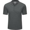 imageMAGCOMSEN Mens Henley Short Sleeve Shirt Cotton Lightweight 3 Button Tops Vintage Casual Summer TShirt Soft FashionDark Grey Heather