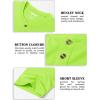 imageMAGCOMSEN Mens Henley Short Sleeve Shirt Cotton Lightweight 3 Button Tops Vintage Casual Summer TShirt Soft FashionFluorescent Green