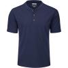 imageMAGCOMSEN Mens Henley Short Sleeve Shirt Cotton Lightweight 3 Button Tops Vintage Casual Summer TShirt Soft FashionNavy