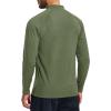 imageMAGCOMSEN Mens Thermal Shirts Long Sleeve Fleece Lined Base Layer Undershirts Athletic Warm Winter Workout TopArmy Green