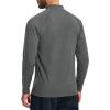 imageMAGCOMSEN Mens Thermal Shirts Long Sleeve Fleece Lined Base Layer Undershirts Athletic Warm Winter Workout TopGray