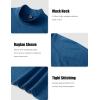 imageMAGCOMSEN Mens Thermal Shirts Long Sleeve Fleece Lined Base Layer Undershirts Athletic Warm Winter Workout TopMedium Blue