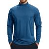 imageMAGCOMSEN Mens Thermal Shirts Long Sleeve Fleece Lined Base Layer Undershirts Athletic Warm Winter Workout TopMedium Blue