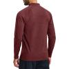 imageMAGCOMSEN Mens Thermal Shirts Long Sleeve Fleece Lined Base Layer Undershirts Athletic Warm Winter Workout TopWine Red