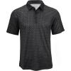 imageMAGCOMSEN Mens Golf Shirt Short Sleeve Dry Fit Moisture Wicking Golf Polos Casual Performance Print Collared Shirt MenLine Black