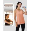 imageMAGCOMSEN Tank Top for Women Workout Racerback Sleeveless Racer Back Tops Athletic Yoga Running Gym Muscle Pilates TankApricot