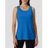 imageMAGCOMSEN Tank Top for Women Workout Racerback Sleeveless Racer Back Tops Athletic Yoga Running Gym Muscle Pilates TankBlue Green