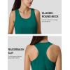 imageMAGCOMSEN Tank Top for Women Workout Racerback Sleeveless Racer Back Tops Athletic Yoga Running Gym Muscle Pilates TankEmerald Green