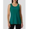 imageMAGCOMSEN Tank Top for Women Workout Racerback Sleeveless Racer Back Tops Athletic Yoga Running Gym Muscle Pilates TankEmerald Green