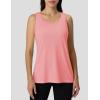 imageMAGCOMSEN Tank Top for Women Workout Racerback Sleeveless Racer Back Tops Athletic Yoga Running Gym Muscle Pilates TankPink
