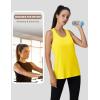 imageMAGCOMSEN Tank Top for Women Workout Racerback Sleeveless Racer Back Tops Athletic Yoga Running Gym Muscle Pilates TankYellow