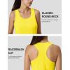 imageMAGCOMSEN Tank Top for Women Workout Racerback Sleeveless Racer Back Tops Athletic Yoga Running Gym Muscle Pilates TankYellow