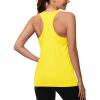 imageMAGCOMSEN Tank Top for Women Workout Racerback Sleeveless Racer Back Tops Athletic Yoga Running Gym Muscle Pilates TankYellow