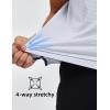 imageMAGCOMSEN Mens Polo Shirts Short Sleeve Striped Golf Summer Polos Dry Fit Performance Casual Collared Shirt White S