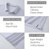 imageMAGCOMSEN Mens Polo Shirts Short Sleeve Striped Golf Summer Polos Dry Fit Performance Casual Collared Shirt White S