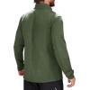 imageMAGCOMSEN Mens Quarter Zip Pullover Fleece Lined Long Sleeve Golf Shirts 14 Zip Thermal Running Athletic SweatshirtsGreen