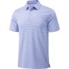 imageMAGCOMSEN Mens Polo Shirts Short Sleeve Striped Golf Polos Dry Fit Casual Collared ShirtLight Pink