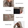 imageMAGCOMSEN Oversized Hoodies for Women Fleece Pullover Sweatshirts Warm Cozy Sweaters Workout Winter Fall HoodieCoffee Grey