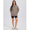 imageMAGCOMSEN Oversized Hoodies for Women Fleece Pullover Sweatshirts Warm Cozy Sweaters Workout Winter Fall HoodieCoffee Grey