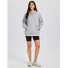 imageMAGCOMSEN Oversized Hoodies for Women Fleece Pullover Sweatshirts Warm Cozy Sweaters Workout Winter Fall HoodieLight Grey