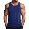 imageMAGCOMSEN Mens Tank Tops Quick Dry Workout Sleeveless Gym Muscle Shirts Athletic Bodybuilding Tee ShirtRoyal Blue